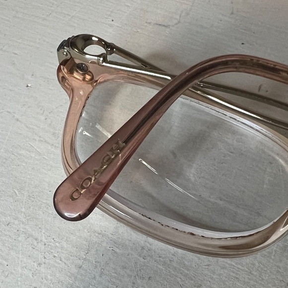 Coach HC6172 Gradient Transparent Peach Womens Eyeglasses - Picture 11 of 13